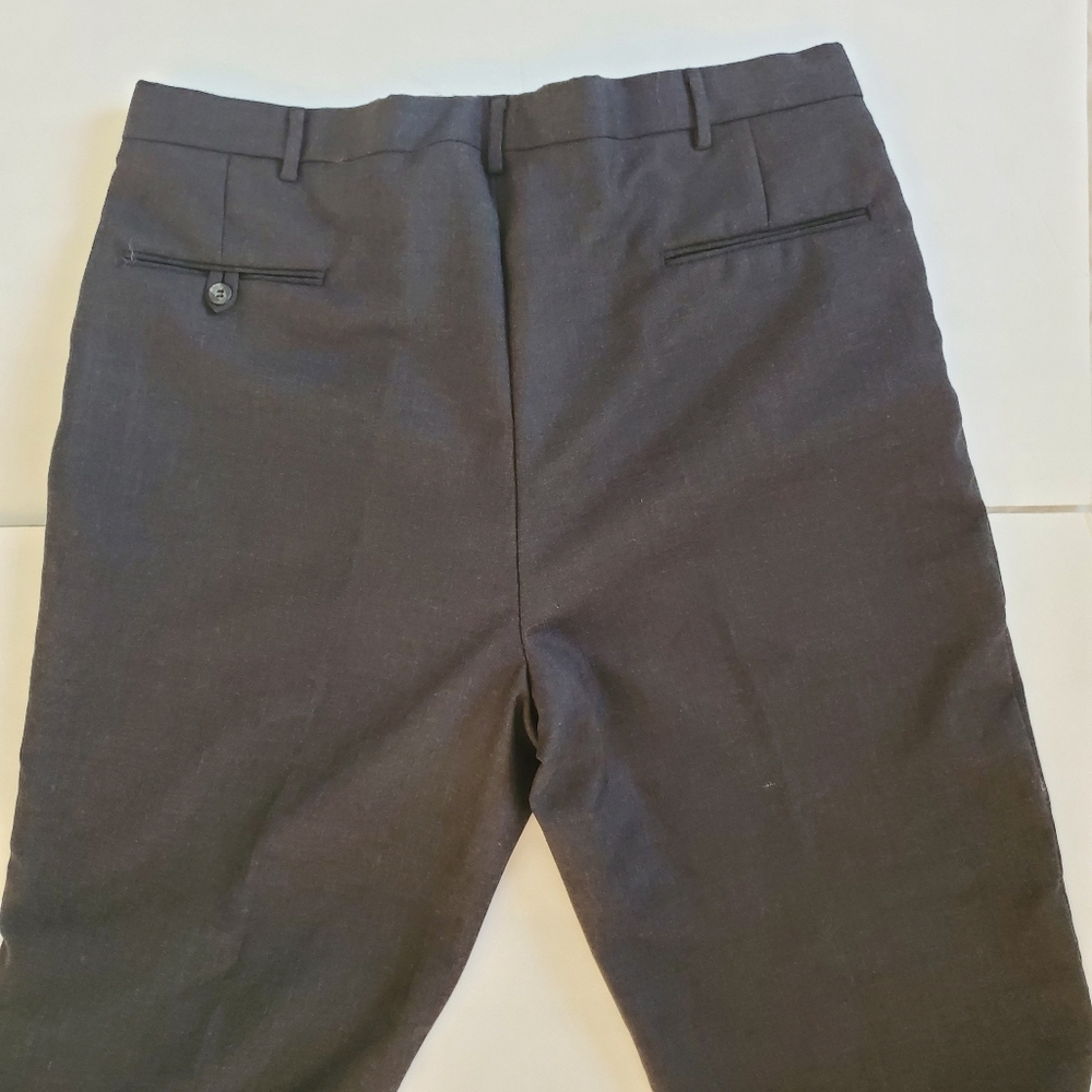 Bill Blass Menswear black/gray formal suit pants - Picture 10 of 14